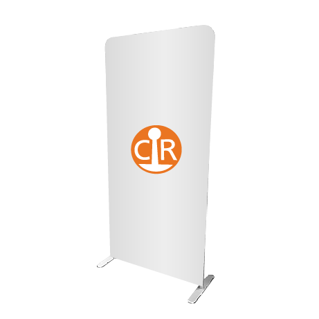 Aufsteller ZIPP ECO | B 100 cm x H 200,9 cm | bedruckt