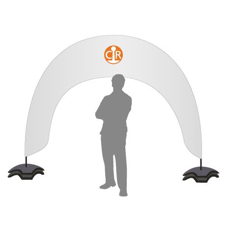 Beachflag Bogen | B 400 cm x H 300 cm | einseitig bedruckt