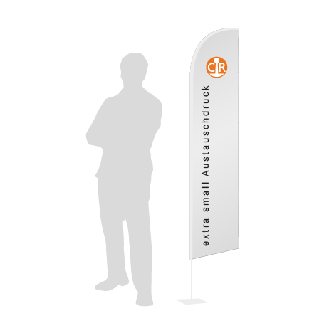 Beachflag Wind Austauschdruck | Extra Small (215 cm) | einseitig bedruckt