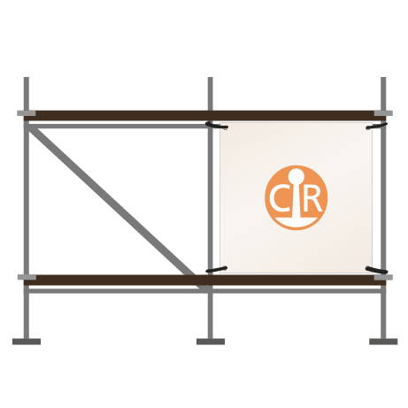Gerüstbanner | B 250 cm x H 100 cm | einseitig bedruckt