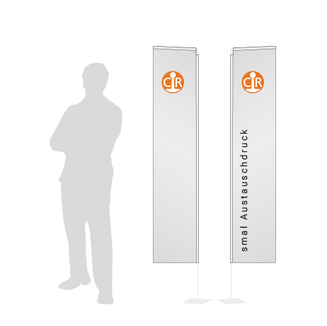 Beachflag Rechteck
